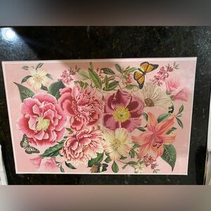 Pink floral storage box